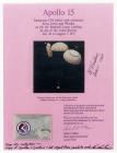 1971 Apollo 15 FLOWN parachute cord piece & signatures