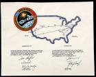 1975 Apollo-Soyuz crew signed post-flight world tour maps