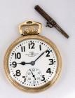 Ball 10K Gold Filled Open Face Railroad Pocket Watch