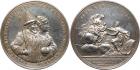 Peter I, 1689-1725, Medal. Silver. 66.5 mm. By Peter Paul Werner. On the Birth of Peter the Great, 1672. Diakov 1.1 (R2)