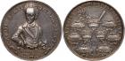 Peter I, 1689-1725, Medal. Silver. 42 mm. By Georg Hautsch. On the Victories of Karl XII of Sweden in the Great Northern