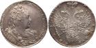 Anna 1730-1740, Rouble 1730. Moscow, Kadashevsky mint. No crosses on eagles crowns, * Ð?ÁË? *. 27.63 gm. Bit 22 (R), Di