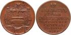 Elizabeth, 1741, Jetton 1761. Copper. Novodel. 22 mm. On the Death of Empress Elizabeth. Bit Æ841 (R1), Diakov 107.6 (R1