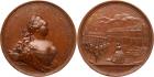 Elizabeth, 1741, Medal. Bronze. 64.7 mm. By T. Ivanov. On the Accession to the Throne of Elizabeth, 1741. Diakov 84.2, R