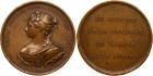 Elizabeth, 1741, Medal. Bronze. 46 mm. By Roettiers, Jr. On the Death of Princess Irina Trubetskaya, 1749. Diakov 90.1