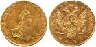 Catherine II, 1762-1796, Rouble 1779. St. Petersburg. GOLD. 1.25 gm. Bit 115, Fr 135, Sev 321.Almost uncirculated