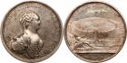 Catherine II, 1762-1796, Medal. Silver. 65 mm. 104.8 gm. By T. Ivanov. The Court Carousel, 1766. Diakov 131.1 (R3), Reic