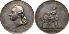 Catherine II, 1762-1796, Medal. Silver. 42 mm. By A. Abramson. On the Visit of Grand Duke Paul Petrovich to Berlin, 1776