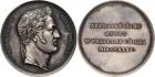 Nicholas I, 1825-1855, Medal. Silver. 43 mm. By Josef Lerchenau. Visit of Nicholas I to Prague, 1835. Diakov 525.1 (R2)