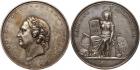 Nicholas I, 1825-1855, Medal. Silver. 62 mm. 111.00 gm. By A. Lyalin. On the Opening of the St. Petersburg University as