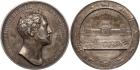 Nicholas I, 1825-1855, Medal. Silver. 65 mm. 177.5 gm. By H. Gube. On the Opening of the Pulkovo Observatory, 1839. Diak