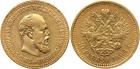 Alexander III, 1881-1894, 10 Roubles 1894 AÃ. GOLD. Bit 23, Sev 547 (S), Fr 167.Very fine