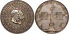 Alexander III, 1881-1894, Medal. Silver. 72 mm. 155.3 gm. By A. Griliches, Jr. and A. Griliches, Sr. Opening of the Mon