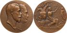 Nicholas II, 1894-1917, Medal. Bronze. 68 mm. By Felix Rasumny. Centennial of the Ministry of Foreign Affairs, 1902. Dia