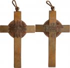 Imperial Russia, Medals, Priests Cross Award for the War of 1812. Bronze. 80 x 45 mm. Radiant All Seeing Eye and date