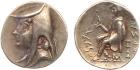 Parthian Kingdom. Arsakes I. Silver Drachm (4.11 g), 247-211 BC Superb EF
