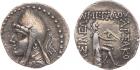 Parthian Kingdom. Mithradates I. Silver Drachm (3.92 g), 164-132 BC EF