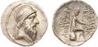 Parthian Kingdom. Mithradates I. Silver Drachm (3.96 g), 164-132 BC EF