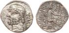 Parthian Kingdom. Phraates II. Silver Tetradrachm (4.31 g), 132-127 BC Nearly Mi