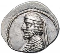 Parthian Kingdom. Phraates III. Silver Drachm (4.18 g), 70/69-58/7 BC Superb EF