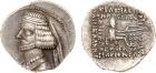 Parthian Kingdom. Mithradates IV. Silver Drachm (4.11 g), 58/7-55 BC Unc