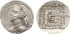 Parthian Kingdom. Mithradates IV. Silver Drachm (4.10 g), 58/7-55 BC Superb EF