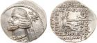 Parthian Kingdom. Mithradates IV. Silver Drachm (4.10 g), 58/7-55 BC EF