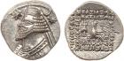 Parthian Kingdom. Orodes II. Silver Drachm (3.98 g), 57-38 BC EF