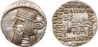 Parthian Kingdom. Artabanos V. Silver Drachm (3.73 g), AD 79/80-ca. 85 Nearly Mi