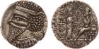 Parthian Kingdom. Vologases V. BI Tetradrachm (13.5 g), ca. AD 191-207/8 EF