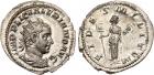 Valerian I. Silver Antoninianus (3.34 g), Roman emperor, AD 253-260, and opponent of Shapur I