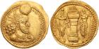 Sasanian Kingdom. Varhran (Bahram) II. Gold Dinar (6.9 g), AD 276-293 EF