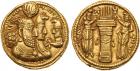 Sasanian Kingdom. Varhran (Bahram) II. Gold Dinar (7.49 g), AD 276-293 Superb EF