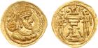 Sasanian Kingdom. Shapur III. Gold Light Dinar (4.20 g), AD 383-388 Superb Mint