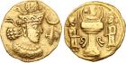 Sasanian Kingdom. Shapur III. Gold Dinar (7.30 g), AD 383-388 VF