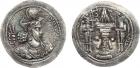 Sasanian Kingdom. Varhran (Bahram) IV. Silver Drachm (3.96 g), AD 388-399 EF