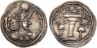 Sasanian Kingdom. Varhran IV (Bahram). Silver Drachm (3.63 g), AD 388-399 EF