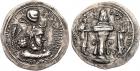 Sasanian Kingdom. Yazdgard I. Silver Drachm (4.13 g), AD 399-420 About EF