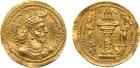 Sasanian Kingdom. Yazdgard I. Gold Light Dinar (4.22 g), AD 399-420 About EF