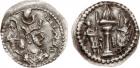 Sasanian Kingdom. Varhran (Bahram) V. Silver Obol (0.29 g), AD 420-438 EF