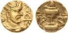 Sasanian Kingdom. Varhran (Bahram) V. Gold Dinar (7.07 g), AD 420-438 VF