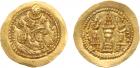 Sasanian Kingdom. Yazdgard II. Gold Light Dinar (4.13 g), AD 438-457 EF