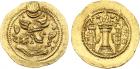 Sasanian Kingdom. Peroz (third crown). Gold Light Dinar (3.85 g), AD 457/9-484 A