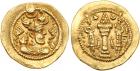 Sasanian Kingdom. Peroz (third crown). Gold Light Dinar (4.14 g), AD 457/9-484 A