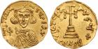 Justinian II. Gold Solidus (4.24 g), first reign, 685-695 EF