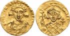 Justinian II. Gold Semissis (2.19 g), second reign, 705-711 VF