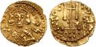 Theodosius III of Adramytium. Gold Tremissis (1.35 g), 715-717 Choice VF