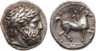 Kingdom of Macedon, Philip II (359-336 BC). Silver Tetradrachm, 14.51g, 1h. Mint of Pella, lifetime issue, struck c. 34