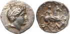 Kingdom of Paeonia, Patraos (340-315 BC). Silver Tetradrachm, 12.48g, 11h. Youthful, laureate head facing right. Rev. ?