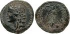 Carian Islands, Rhodes (c.31 BC  AD 60). AE 39mm, 22.85g, 1h. Magistrate Eudoros. Head of youthful Dionysos facing le